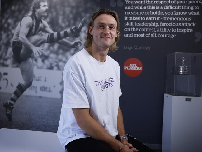 NCA. MELBOURNE, AUSTRALIA. 25th March, 2025 .  AFL. New AFLPA president Darcy Moore and CEO Paul Marsh.    . Picture: Michael Klein