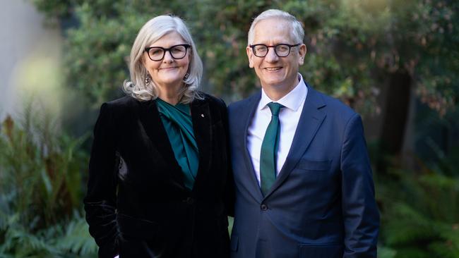 Incoming Governor General Samantha Mostyn with partner Simeon Beckett. PIC: PMO