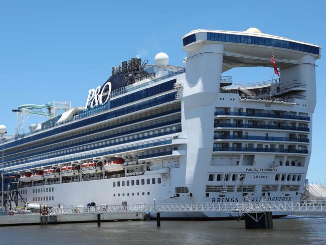 P&amp;O Pacific Encounter docked in Townsville on Monday bringing with it its 3000 passengers and staff. Picture: Liam Kidston