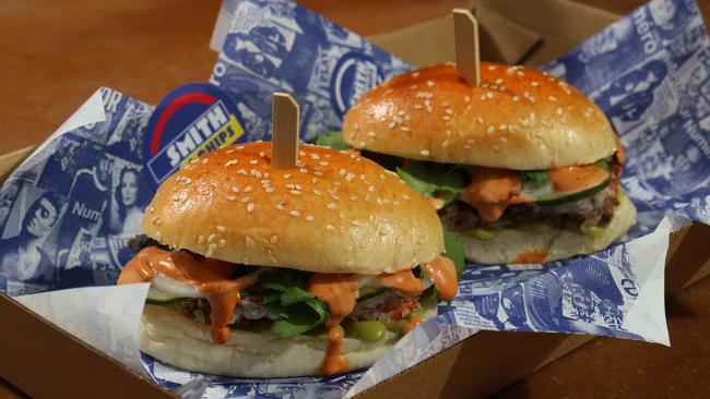Smith & Chips’ milk buns, filled with tempura soft shelled crab.