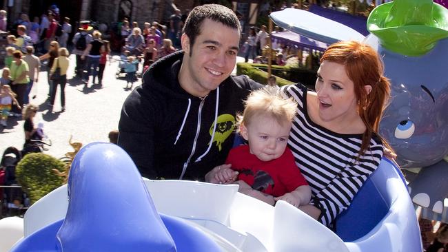 Pete Wentz Ashlee Simpson and their son, Bronx Mowgli in 2009.