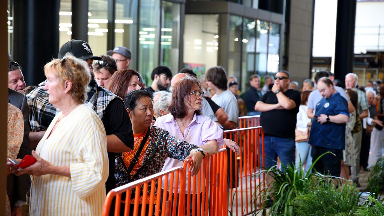 Opening day of The Star Casino attracted big crowds. Picture: David Clark