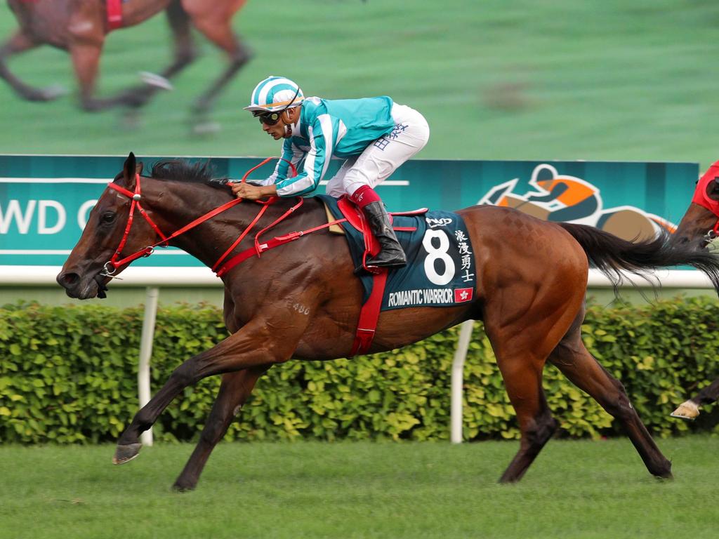 Romantic Warrior will vie for a second FWD QEII Cup. Picture: HKJC