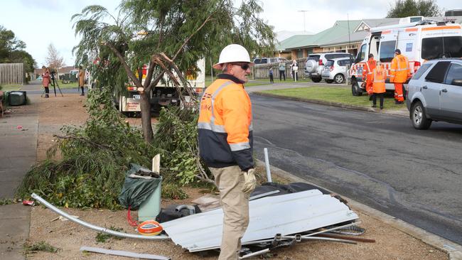 The SES was kept busy with calls for help overnight. Picture: David Crosling