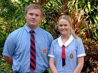 Rory Jones and Jaiden Hill, RGS boarders, are raising money for flood-afflicted farmers in western Queensland. Picture: Jann Houley