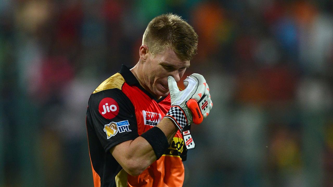 David Warner struggled to get out of second gear against Chennai.