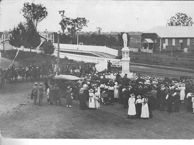 The Forest Hill monument, which was officially revealed 100 years ago on March 26, 1921. Photo: Supplied