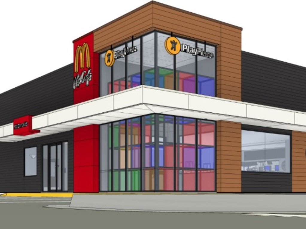 An artist’s impression of what the new McDonald's in Maryborough.