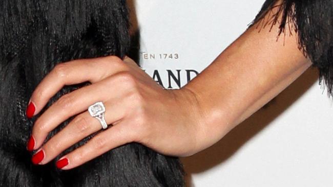 Pictured is Jasmine Yarbrough's left hand at the Harper’s Bazaar 20th Anniversary Celebration held at Smoke Rooftop Bar in Barangaroo. Picture: Christian Gilles