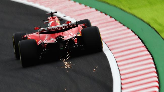 Sebastian Vettel was fastest in Practice 1 for the Japanese GP.