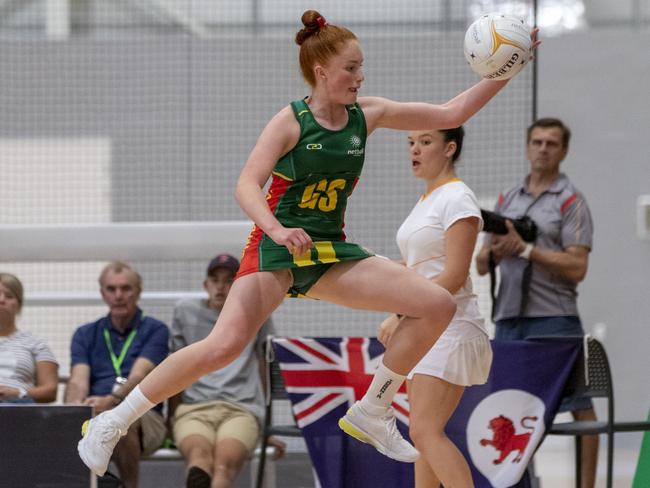 Grace Pullen in action for Tasmania.. Picture: RUSSELL FREEMAN PHOTOGRAPHY.