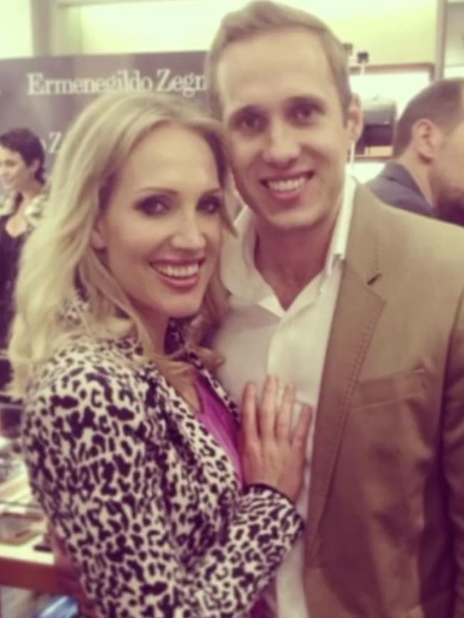 Gold Coast radio host Emily Jade O'Keeffe and husband Gerard Murtagh in a picture posted on Instagram.