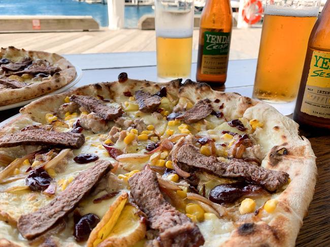 The classic Aussie BBQ pizza. Picture: Supplied