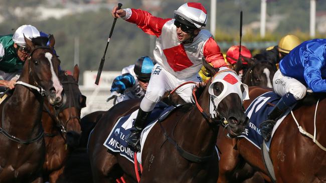 Mystic Journey won the inaugural All-Star Mile at Flemington last year. Picture: AAP