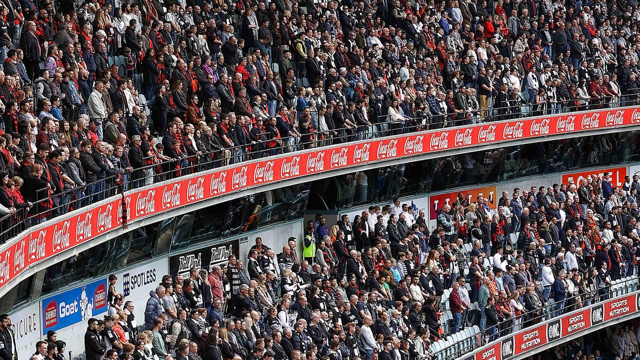 The MCG full of fans on Anzac Day. Picture: Ian Currie