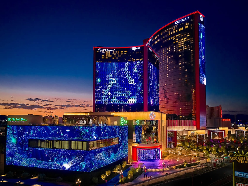 Resorts World in Las Vegas, where the Panthers, Sharks, Warriors and Raiders will be staying during their season-openers in 2025. Credit: Supplied.