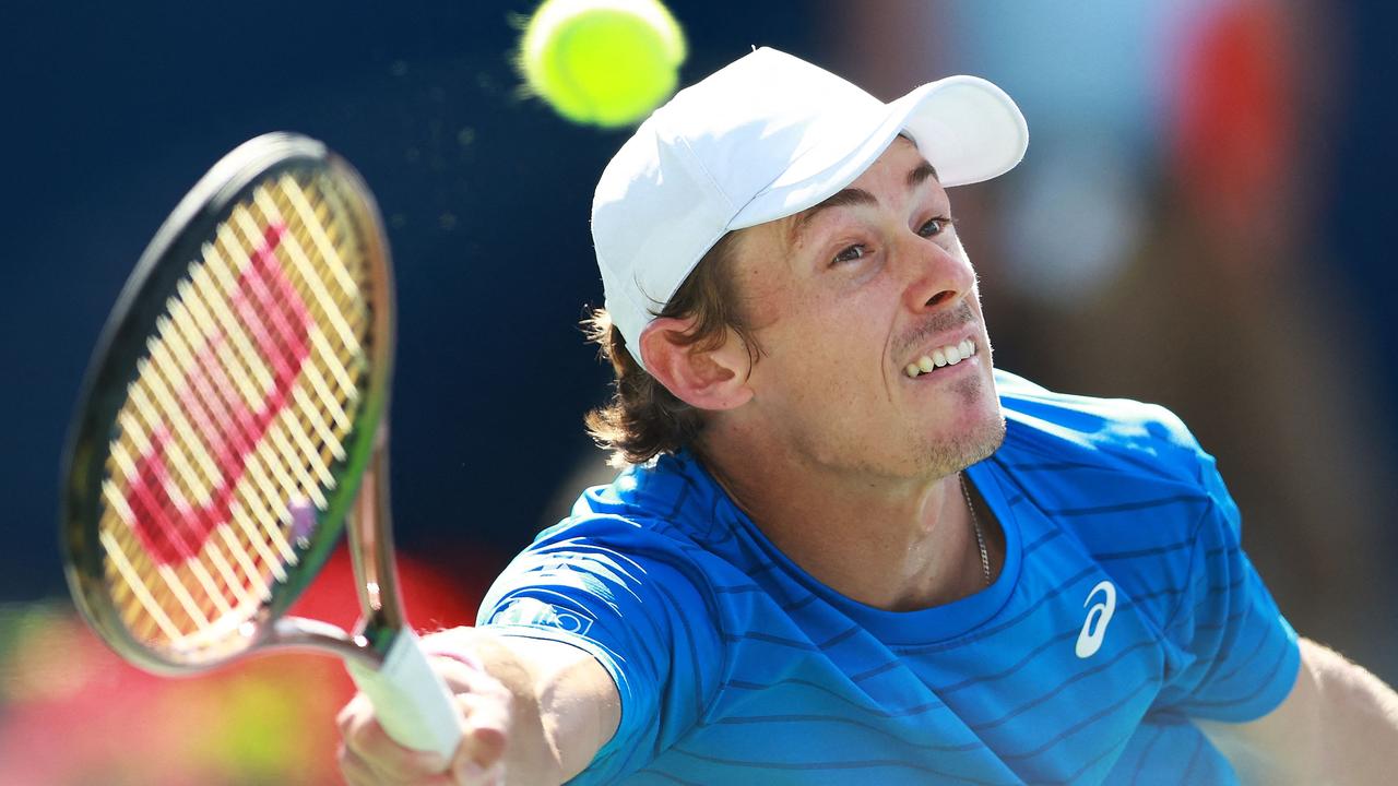 Alex de Minaur will climb to 12th in the world despite losing in Toronto. Picture: Vaughn Ridley/Getty Images/AFP