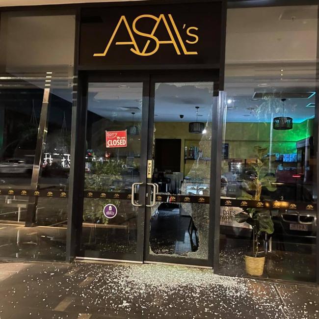 Asal’s Cafe &amp; Dessert Bar was broken into early on Monday morning. Picture: Supplied