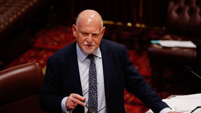 Upper House MP Rod Roberts suggested the Minns government knew the Dural caravan incident was not genuine terrorism, but used it to help push its racial hatred laws through parliament. Picture: NewsWire / Nikki Short