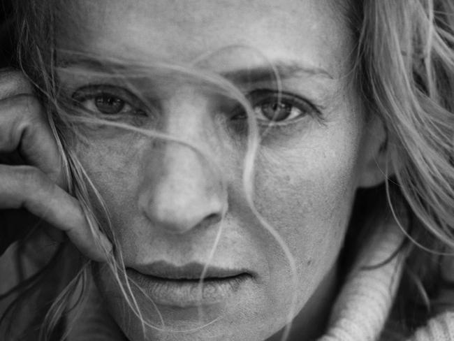 Uma Thurman looking beautiful in this year’s Pirelli calendar. Picture: Peter Lindbergh.