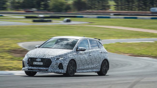 The Hyundai i20 N is fun to drive on track.