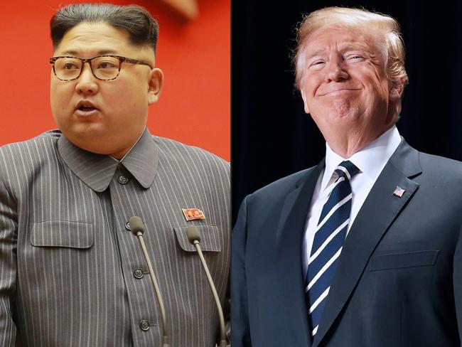 Kim Jong-un and Donald Trump have adopted a more conciliatory tone of late. Picture: AFP/KCNA/KNS