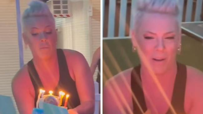 Pink has surprised an 11 year old fan for her birthday.