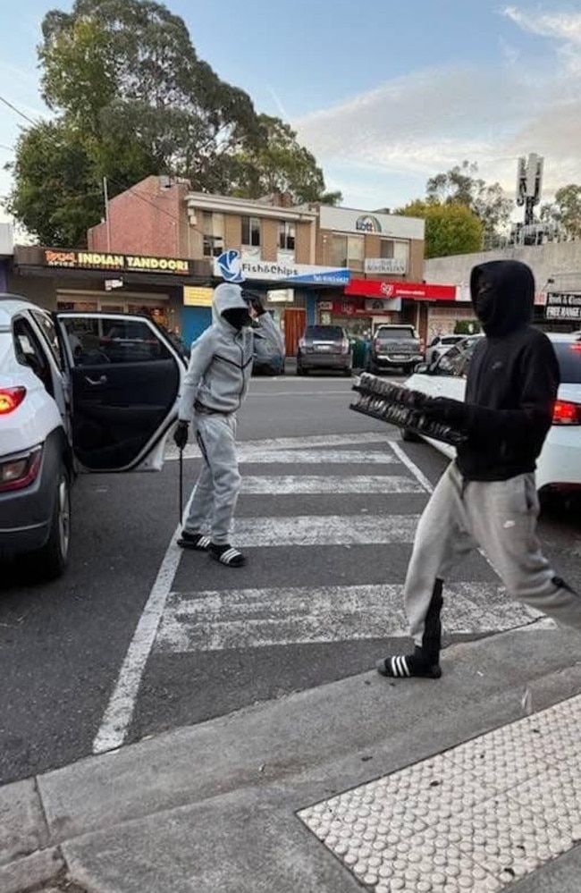 A group of machete-wielding young men robbed a Boronia supermarket just hours before Timothy’s death. Picture: Supplied