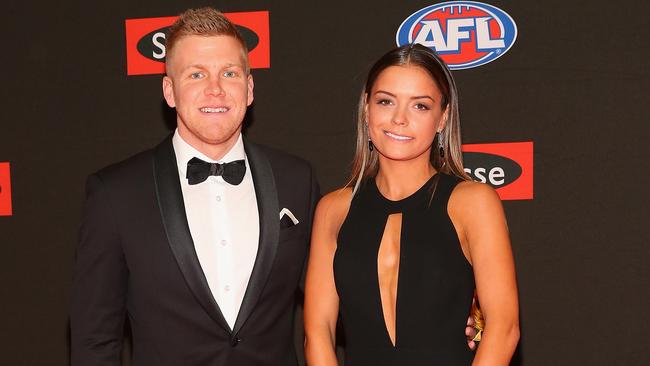 Dan Hannebery and his partner Katie Cody.