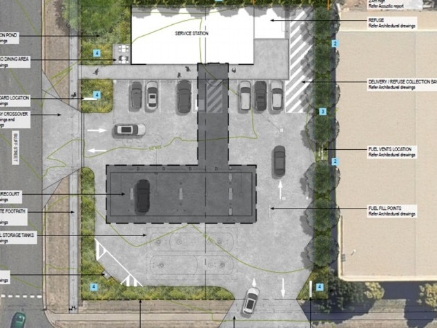 The proposed layout of the development.