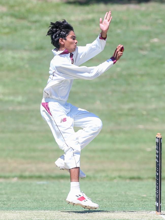 St Peters Lutheran College bowler. Photography by Stephen Archer