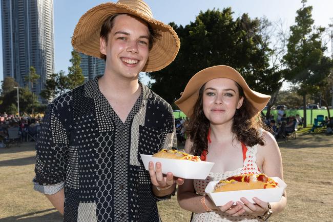 <p>Josh Boegheim and Juliana Dore at Summer Salt Festival at Broadwater Parklands Sunday 12th of February. Picture: Celeste Humphrey</p>