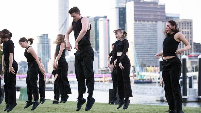 Australasian Dance Collective performing Arc at the South Bank’s River Quay Green