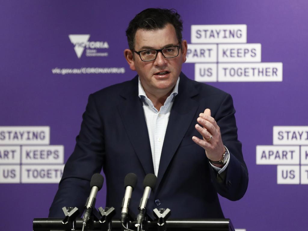 Despite growing pressure for Victoria Premier Daniel Andrews to start reopening the state, he has refused to rule out extending stage four lockdown. Picture: Darrian Traynor/Getty Images