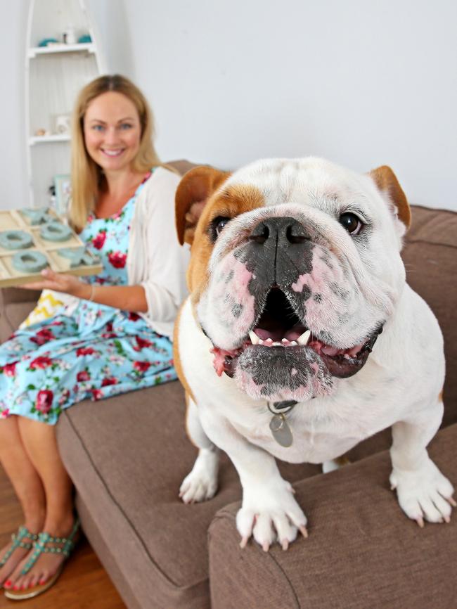 Felecia Tappenden with Bentley. Picture: Troy Snook