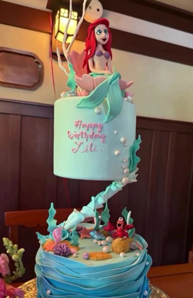 Lilibet's Little Mermaid-themed birthday cake. Picture: Instagram