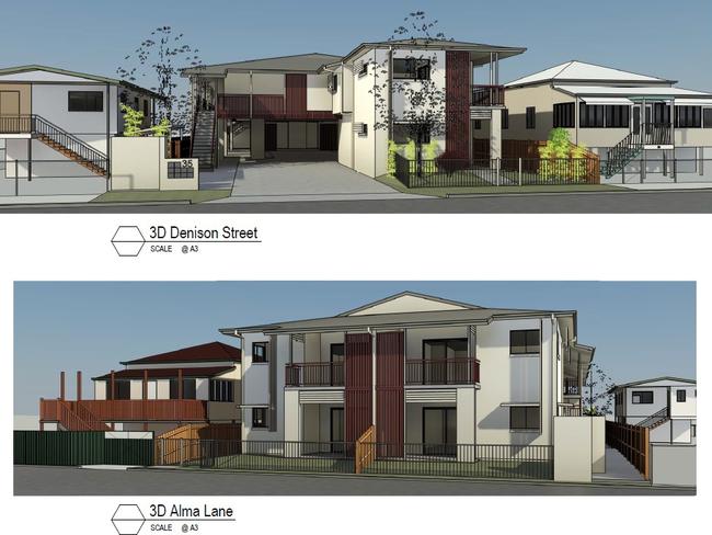 Concept designs for the property in Denison Street, Rockhampton.