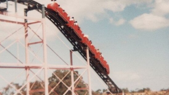 A rollercoaster that once lived at Leisureland. Picture: Facebook