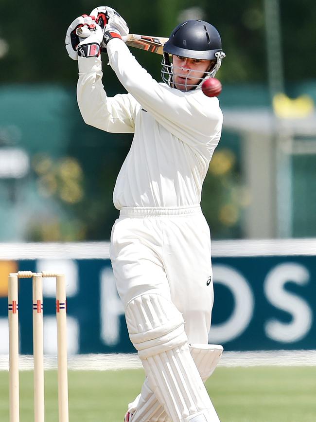 Isaac Willett batted brilliantly in both innings for Essendon. Picture: Nigel Hallett