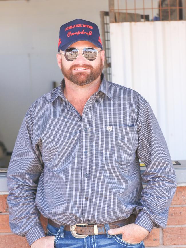 Marc Gallagher enjoying day two of the Royal Darwin Show. Picture: Glenn Campbell