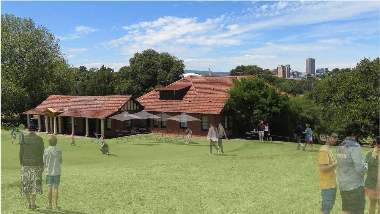 Artist sketch of new facilities at North Adelaide Golf Course. Picture: Adelaide City Council documents