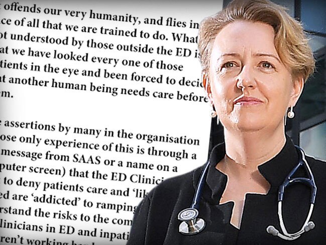 Dr Megan Brooks has lashed SA Health in a four page resignation in which she accuses the department of placing lives at risk while blaming clinicians who are doing their best., Picture: Mark Brake