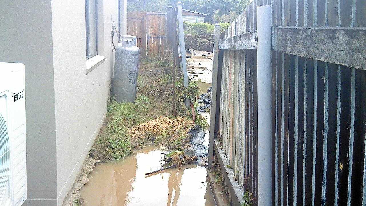 Maxi Bader&#39;s home at 222 Elphinstone St after it was gutted by flash flooding in 2013. Picture: Contributed ROK310113house3