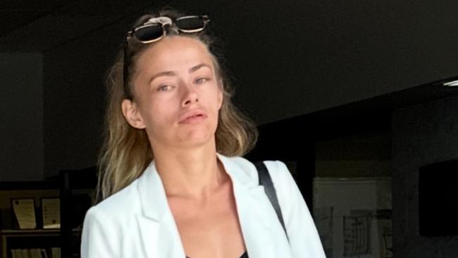 Sunita Brungardt leaving Maroochydore Magistrates Court on February 11, 2025. Picture: Sam Turner