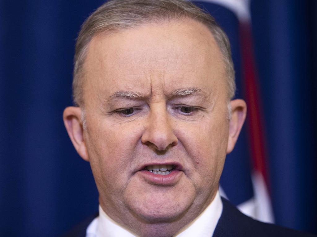 Albanese’s time as Labor leader appears to be under threat. Picture: NCA Newswire/Gary Ramage