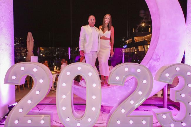 Pat Gennari, Bianca Zell at La Luna Beach Club on New Year's Eve, (for the Pulse). Picture: Marcelo Lang