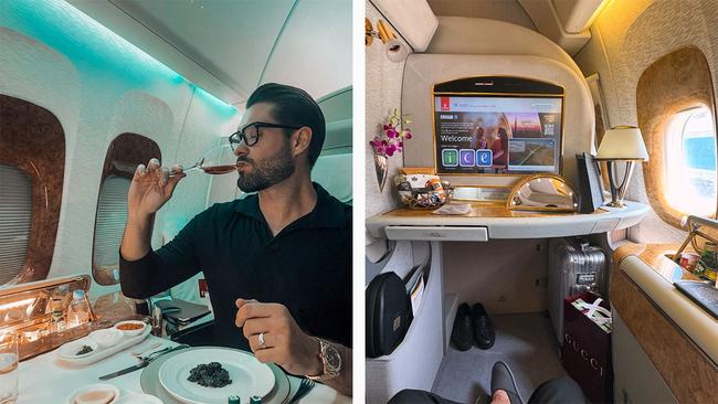 There's one naughty thing many first class passengers do, that precious few admit to... Pictures via Instagram