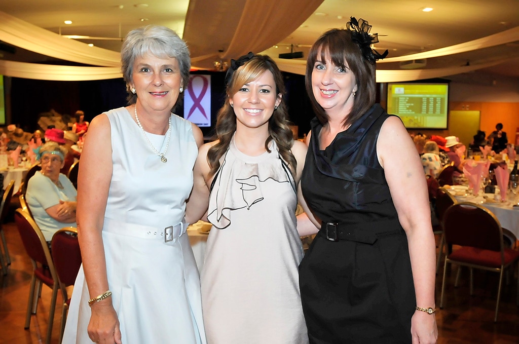 Julie Johnston, Melanie and Deb Conway. Picture: Dave Noonan