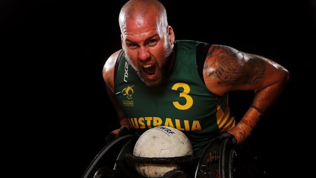 Ryley Batt will lead Australia’s wheelchair rugby team. (Nathan Edwards)