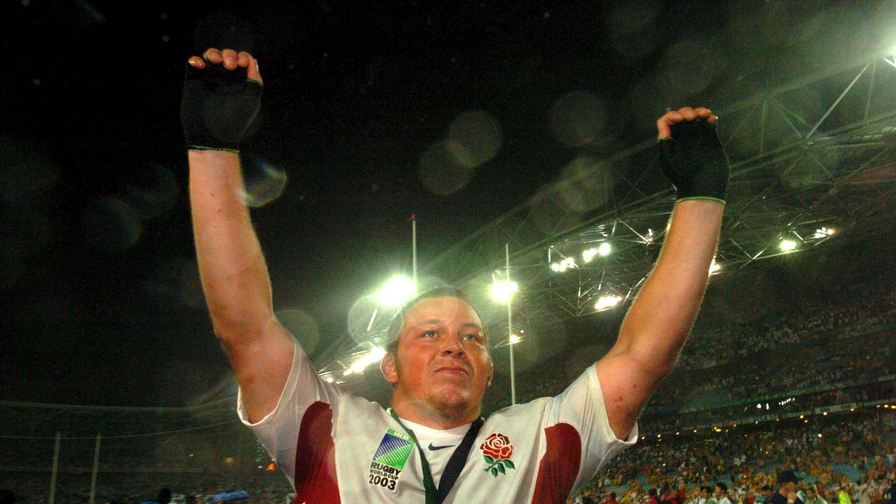 England's Steve Thompson has no memory of winning the 2003 Rugby World Cup.